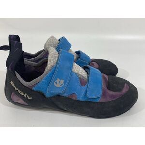 Evolv Raven Climbing Shoes Womens US 11 UK 8.5 EUR 42.5 MM 275 Purple Blue READ